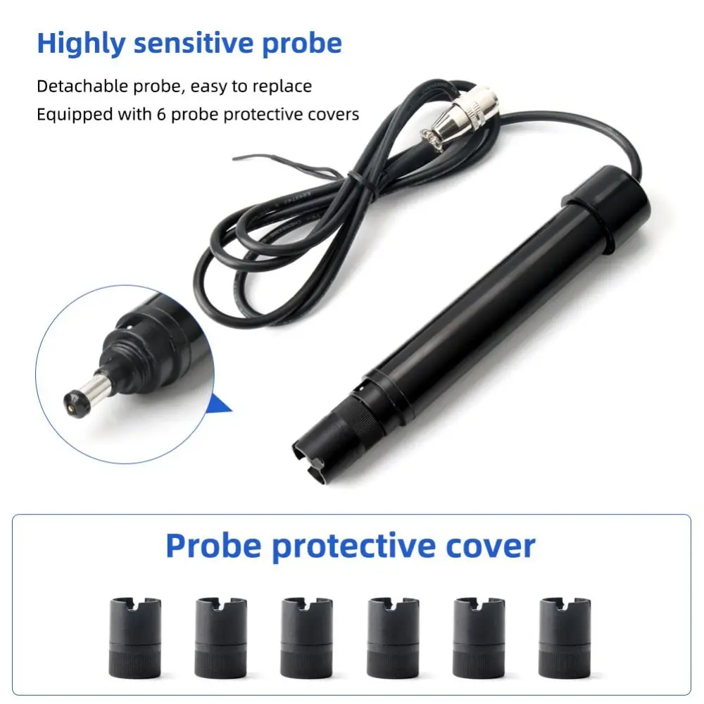 0-40mg/L Dissolved Oxygen Meter Professional Digital Oxygen Concentration Tester Plastic Sensitive probe Water Quality Analyzer
0-40mg/L Dissolved Oxygen Meter Professional Digital Oxygen Concentration Tester Plastic Sensitive probe Water Quality Analyzer