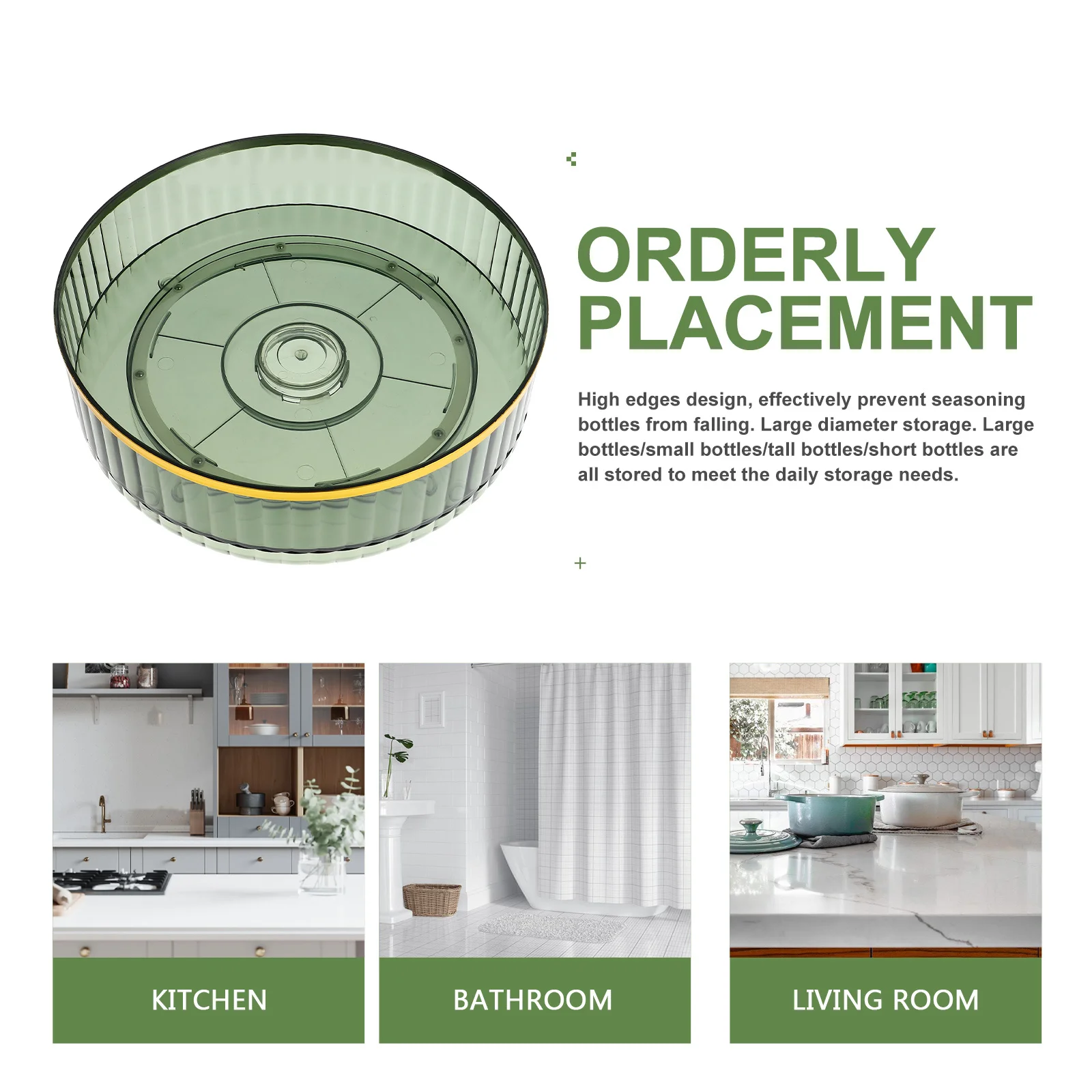 Rotating Household Spice Organizer Multi-Function Storage Tray Convenient Desktop Tray Spice Holder Storage Stand
Rotating Household Spice Organizer Multi-Function Storage Tray Convenient Desktop Tray Spice Holder Storage Stand