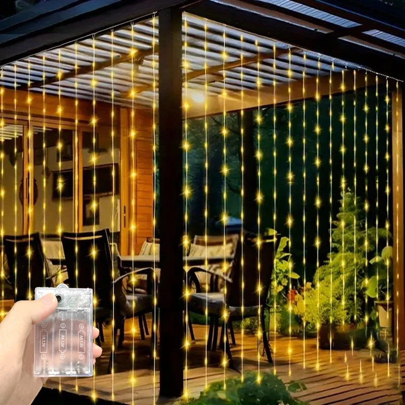 3m/6m 1pc Battery Powered Curtain Lights LED Remote Control Fairy String Light Wedding Decor Decorations for Home Room Lamp
3m/6m 1pc Battery Powered Curtain Lights LED Remote Control Fairy String Light Wedding Decor Decorations for Home Room Lamp