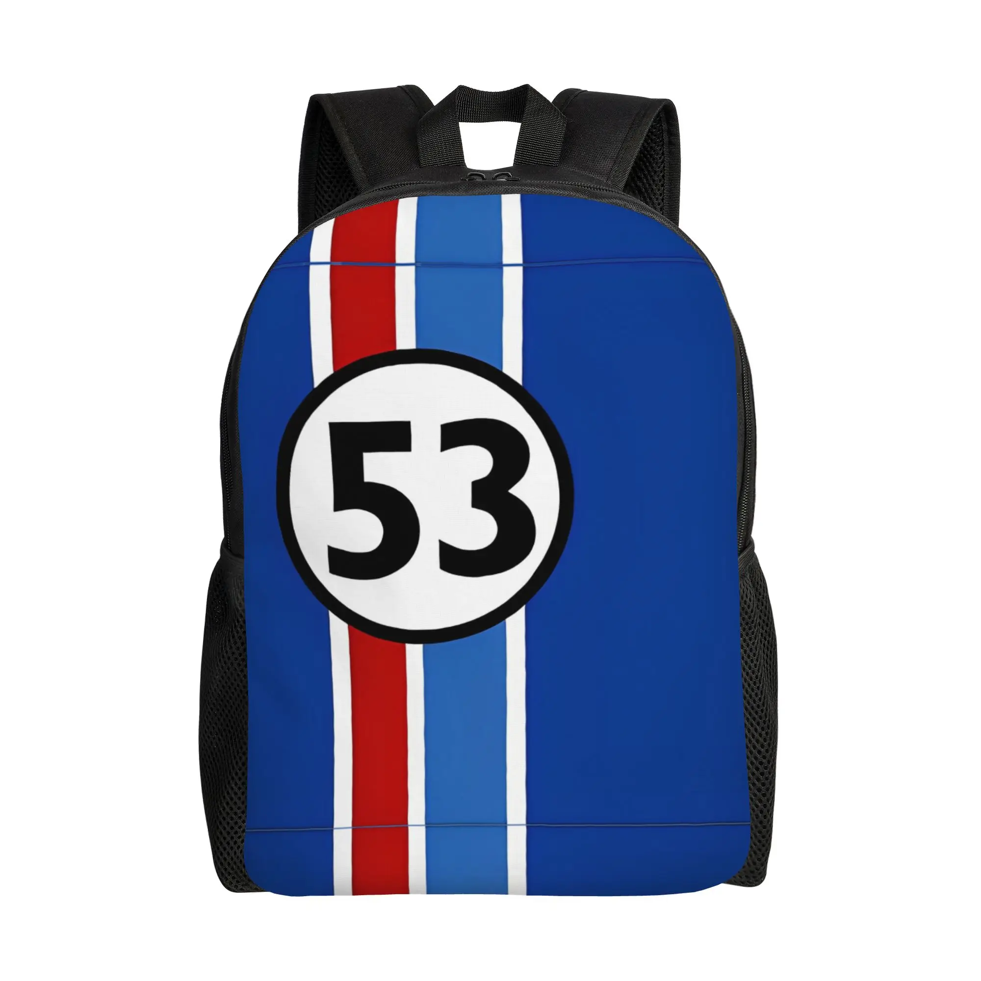 Классический рюкзак Herbie 53 Car Racing для мужчин и женщин, модный, для старшей школы, деловой, повседневный, с логотипом из фильма, для ноутбука, из холщовой ткани, легкий
Классический рюкзак Herbie 53 Car Racing для мужчин и женщин, модный, для старшей школы, деловой, повседневный, с логотипом из фильма, для ноутбука, из холщовой ткани, легкий