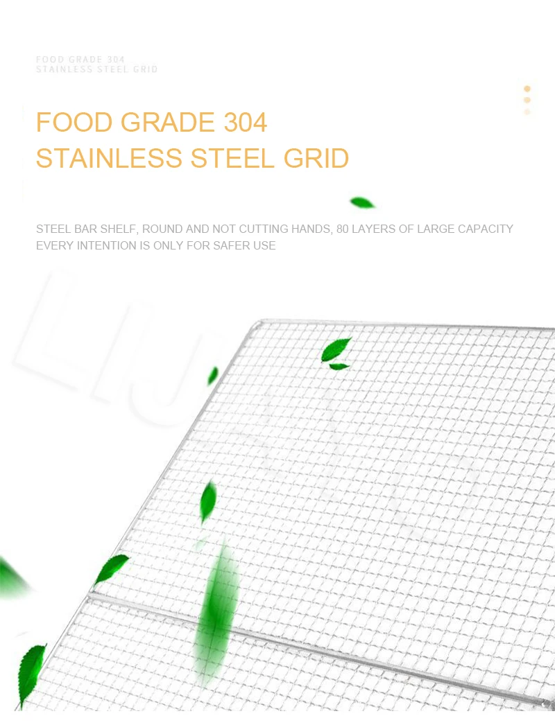 80 Layers Stainless Steel Food Dryer Household Dehydrated Vegetables Meat Pet Snacks Seafood Fruit Tea Dry Machine 220V
80 Layers Stainless Steel Food Dryer Household Dehydrated Vegetables Meat Pet Snacks Seafood Fruit Tea Dry Machine 220V