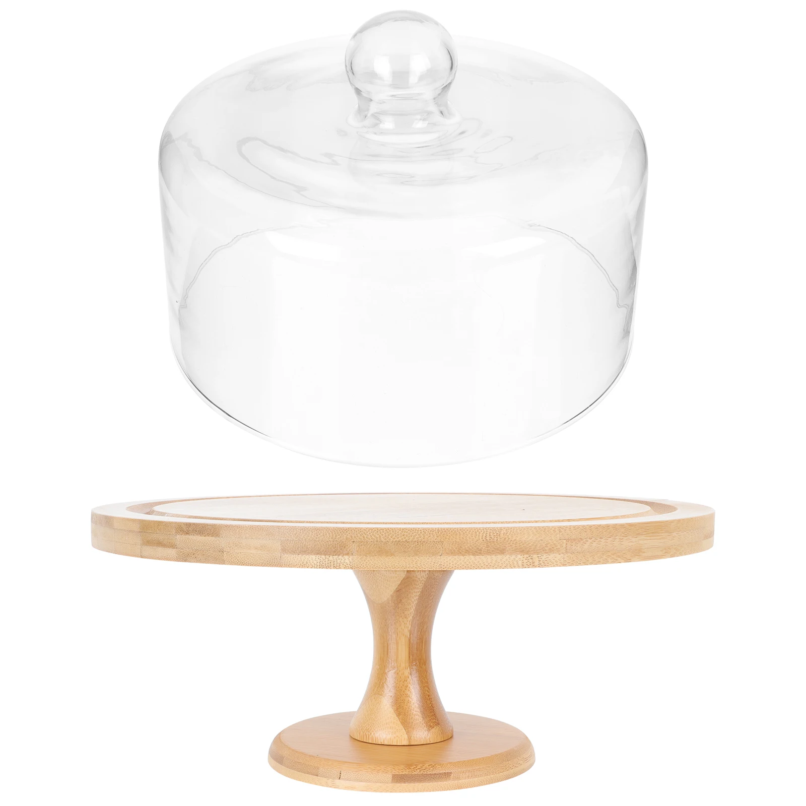 Wooden Glass Cake Stand Dessert Tray Display Holder Premium Material Reusable Easy Clean Perfect Party Weddings Bakeries
Wooden Glass Cake Stand Dessert Tray Display Holder Premium Material Reusable Easy Clean Perfect Party Weddings Bakeries