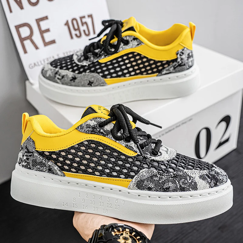 New Sneakers Casual Mens Designer Ethnic Style Board Shoes Fashion Fabric Breathable Increased Internal Flat Platform Shoes39-44
New Sneakers Casual Mens Designer Ethnic Style Board Shoes Fashion Fabric Breathable Increased Internal Flat Platform Shoes39-44
