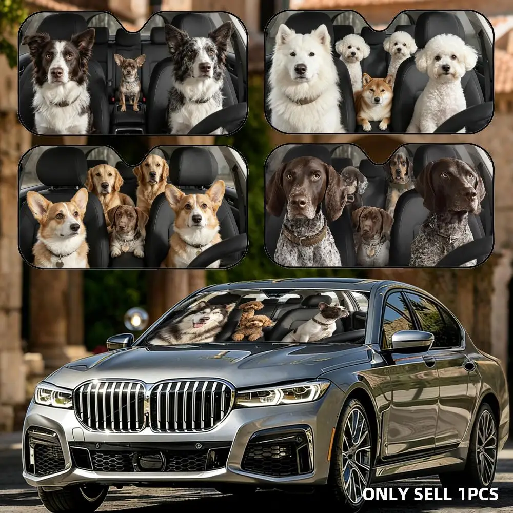 funny dog driving Sun Visor Reusable Aluminum Foil Car Windshield Sun Visor UV Protector Heat Insulation Cover Shade
funny dog driving Sun Visor Reusable Aluminum Foil Car Windshield Sun Visor UV Protector Heat Insulation Cover Shade