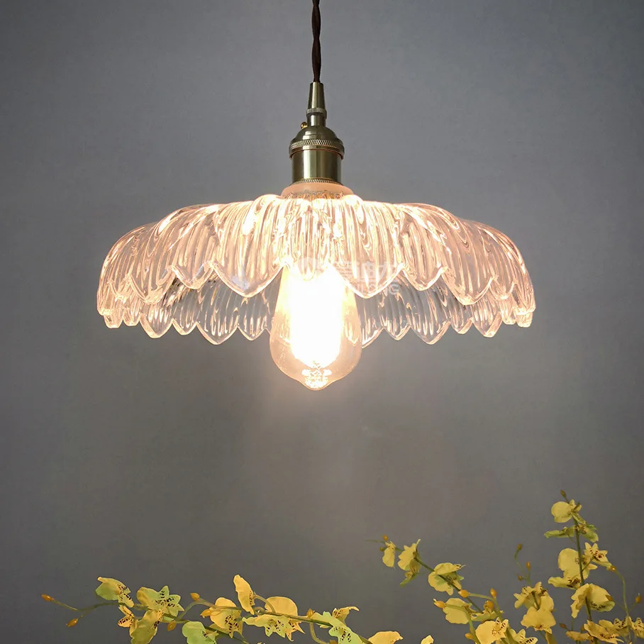 Nordic Crystal Glass Flower Chandelier Retro Brass Bar Entrance Restaurant Pendant Lights
Nordic Crystal Glass Flower Chandelier Retro Brass Bar Entrance Restaurant Pendant Lights