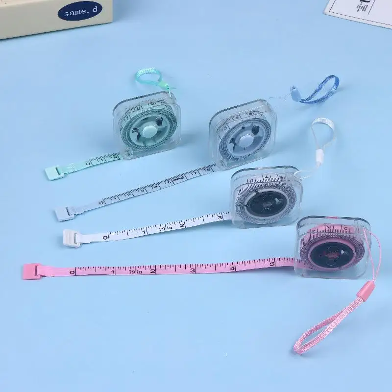 2m Retractable Mini Measuring Tape High Precision Durable Metric & Imperial Household Tool