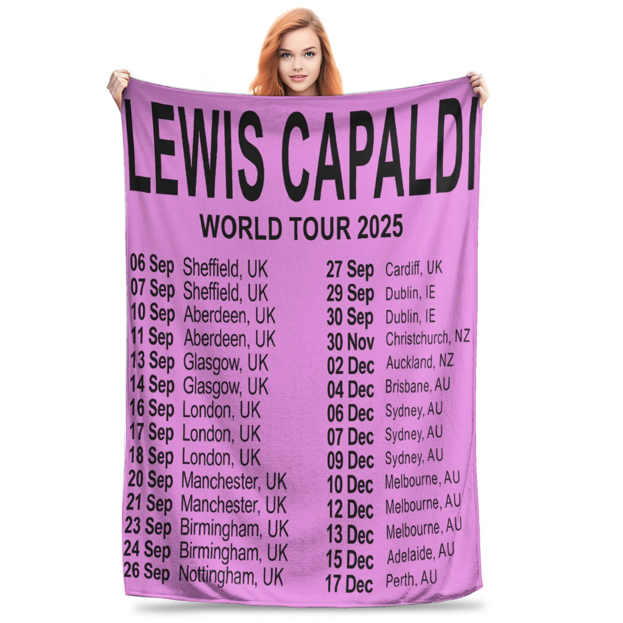 Lewis Capaldi Tour Blanket Lightweight Thin Coral Fleece Plush Healing Present Throw Blanket Rug Piece
Lewis Capaldi Tour Blanket Lightweight Thin Coral Fleece Plush Healing Present Throw Blanket Rug Piece