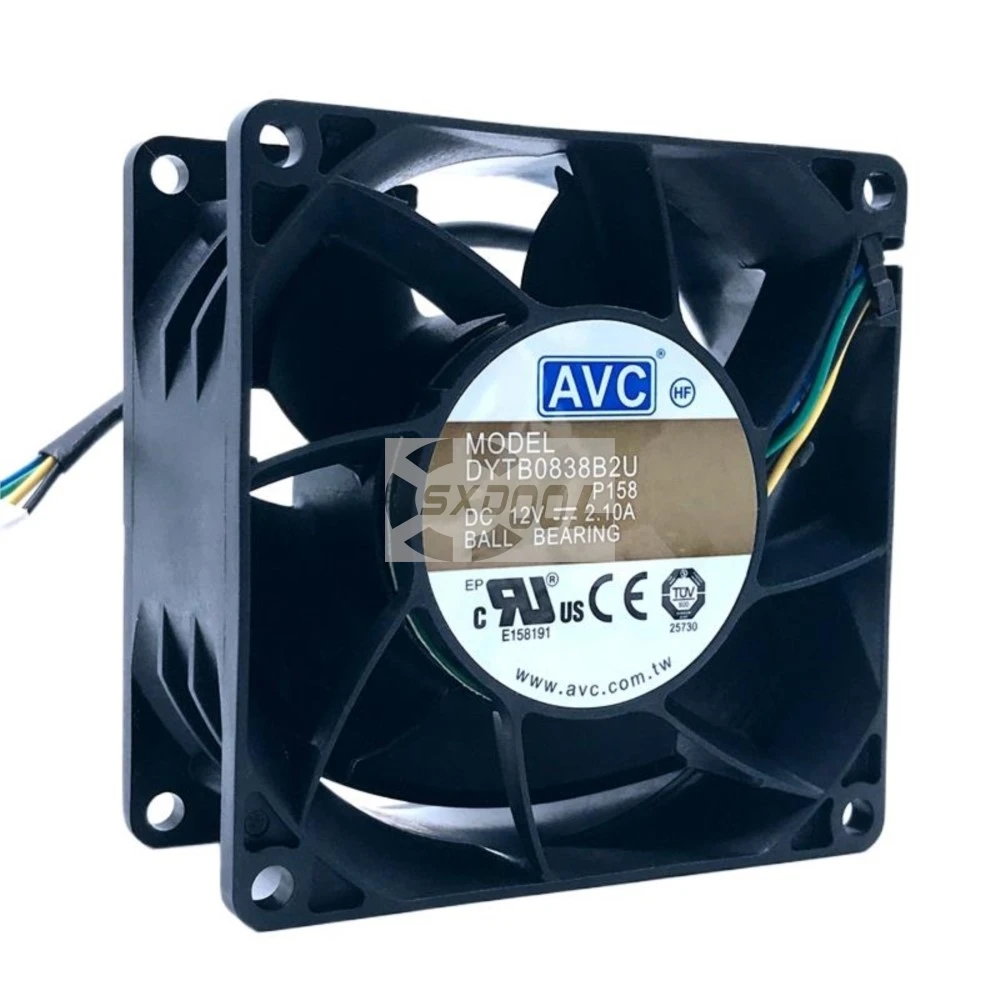 New for AVC 12V Ball Bearing Cooling Fan DYTB0838B2U, 80mm x 38mm, 2.1A, 10000 RPM, 4-Pin PWM for High-Speed Cooling
New for AVC 12V Ball Bearing Cooling Fan DYTB0838B2U, 80mm x 38mm, 2.1A, 10000 RPM, 4-Pin PWM for High-Speed Cooling