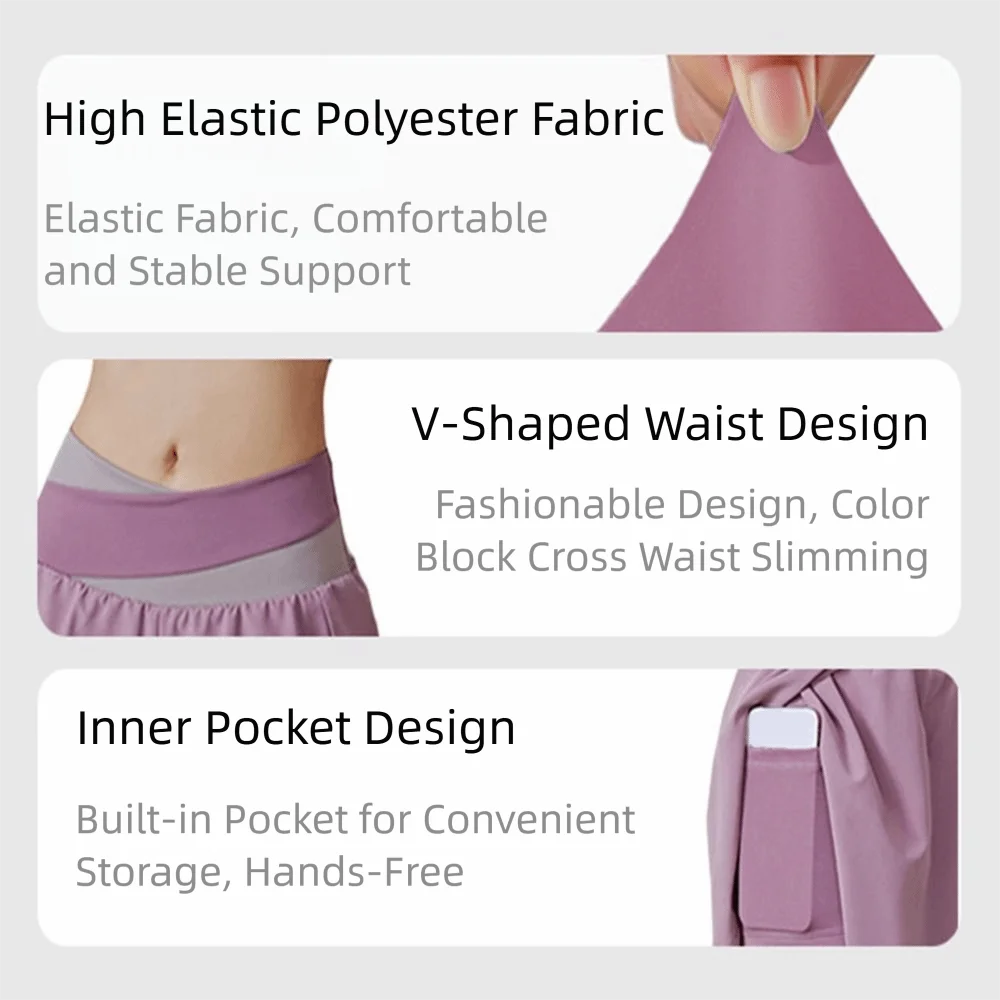 Breathable Women Sports Shorts 2 In 1 Inner Liner Colorblocked High Waist Workout Shorts Side Phone Pockets Anti-Slip 
Breathable Women Sports Shorts 2 In 1 Inner Liner Colorblocked High Waist Workout Shorts Side Phone Pockets Anti-Slip