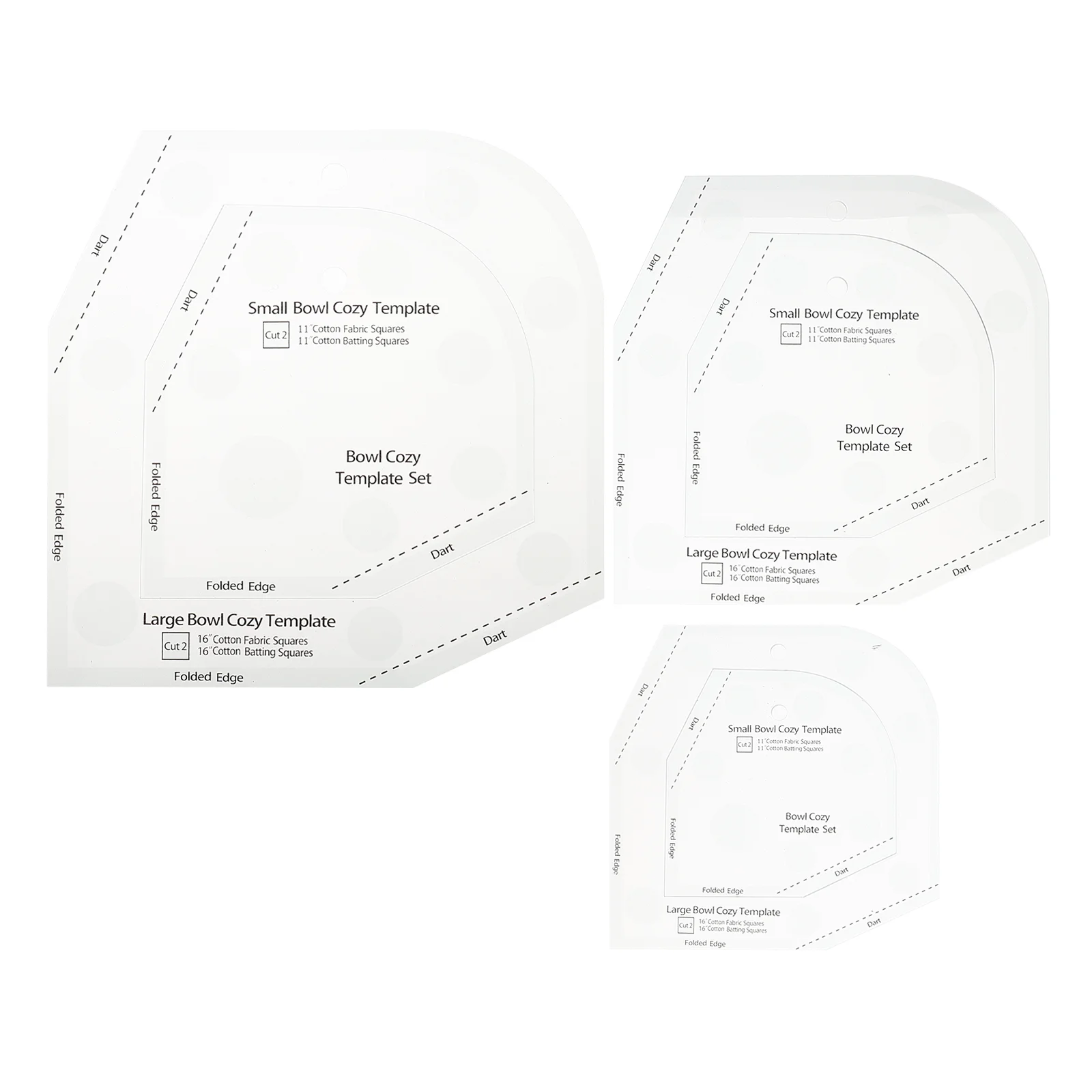 3 Pcs Sewing Ruler Template Acrylic Bowl Wraps Quilting Patchwork Tool Pad Cozy DIY
3 Pcs Sewing Ruler Template Acrylic Bowl Wraps Quilting Patchwork Tool Pad Cozy DIY