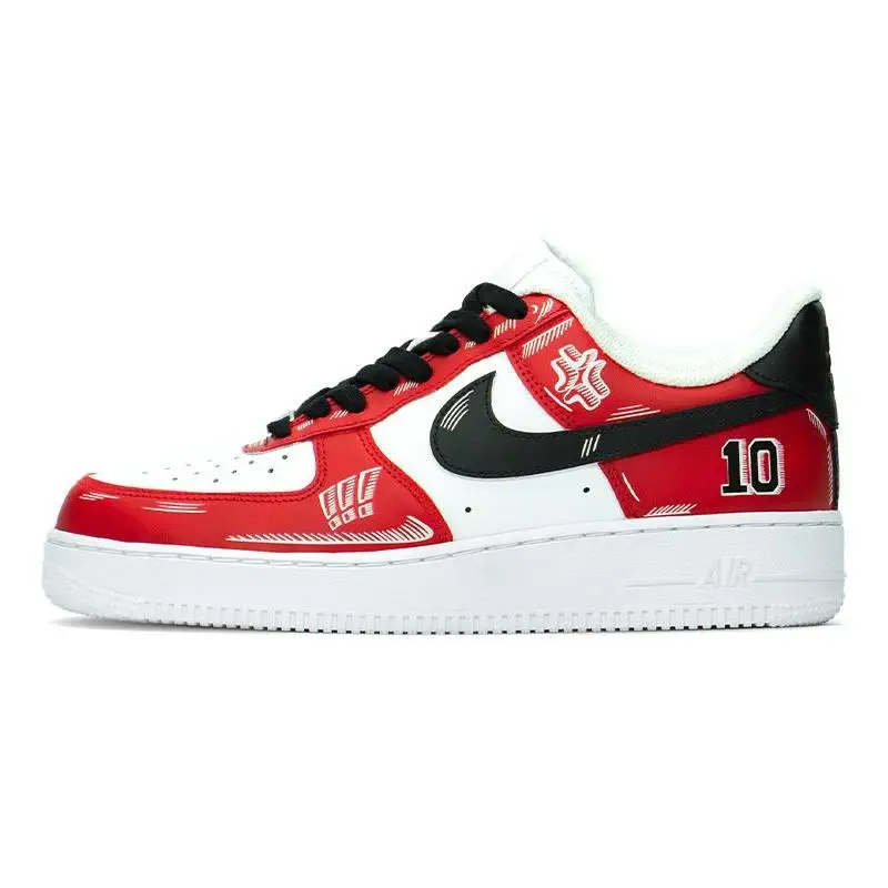 [Нескользящие износостойкие низкие кроссовки для скейтборда Nike Air Force 1 Air Force 1 на заказ AF1 для мужчин Bla
[Нескользящие износостойкие низкие кроссовки для скейтборда Nike Air Force 1 Air Force 1 на заказ AF1 для мужчин Bla