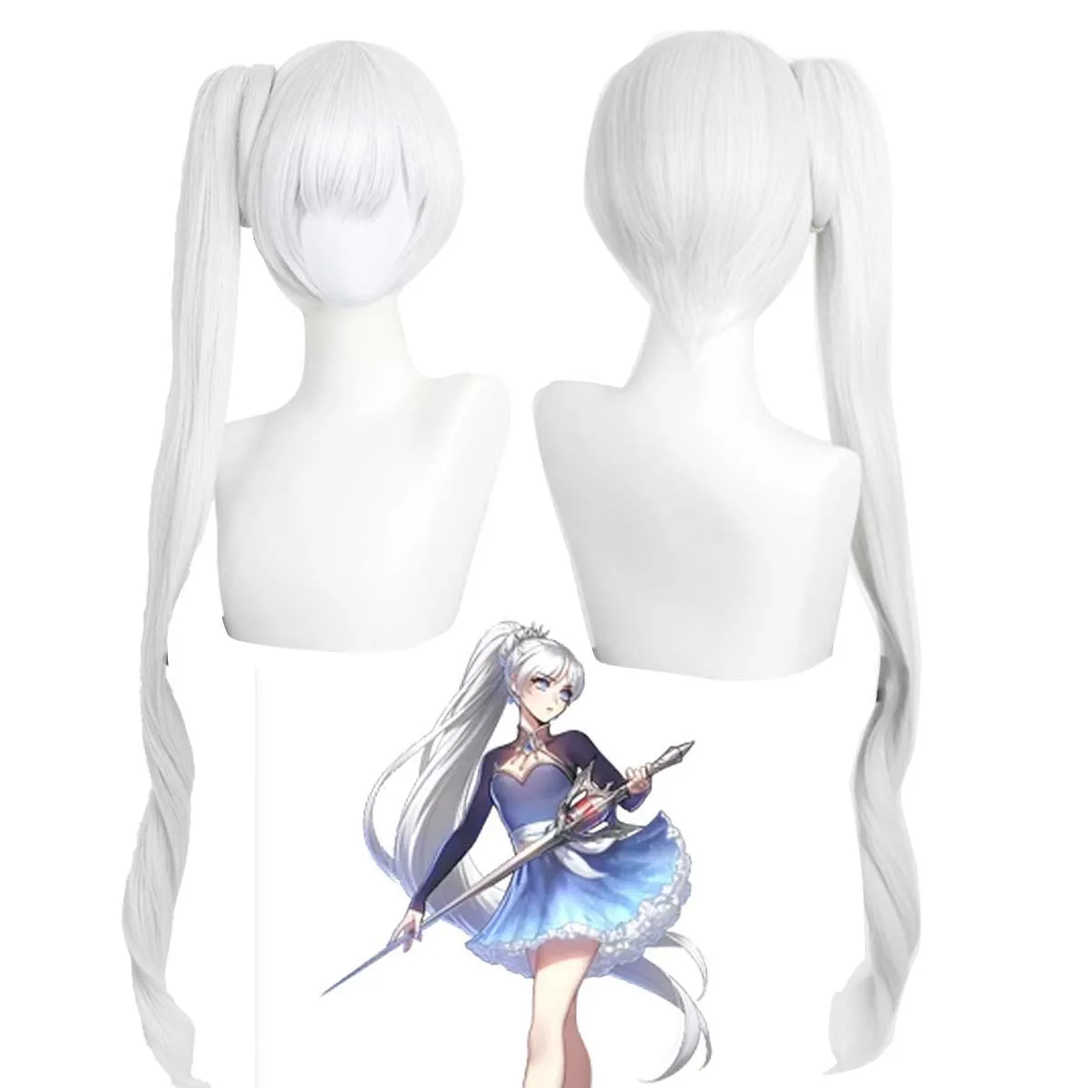 Women Anime RWBY Four Color War Chronicles Weiss Schnee Cosplay Silver White Synthetic High Temp Fiber Wig
Women Anime RWBY Four Color War Chronicles Weiss Schnee Cosplay Silver White Synthetic High Temp Fiber Wig