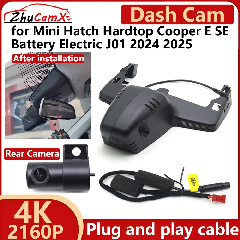 for Mini Hatch Hardtop Cooper E SE Battery Electric J01 2024 2025 4K UHD 2160P Car DVR Dash Cam Camera Night Vision Recorder
for Mini Hatch Hardtop Cooper E SE Battery Electric J01 2024 2025 4K UHD 2160P Car DVR Dash Cam Camera Night Vision Recorder