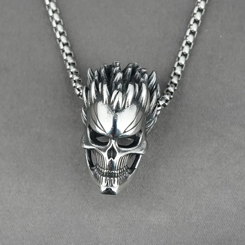 Retro Street Fashion Grinning Skull Pendant Necklace Men Personality Wide Gothic Hip Hop Exquisite Jewelry Gift
Retro Street Fashion Grinning Skull Pendant Necklace Men Personality Wide Gothic Hip Hop Exquisite Jewelry Gift