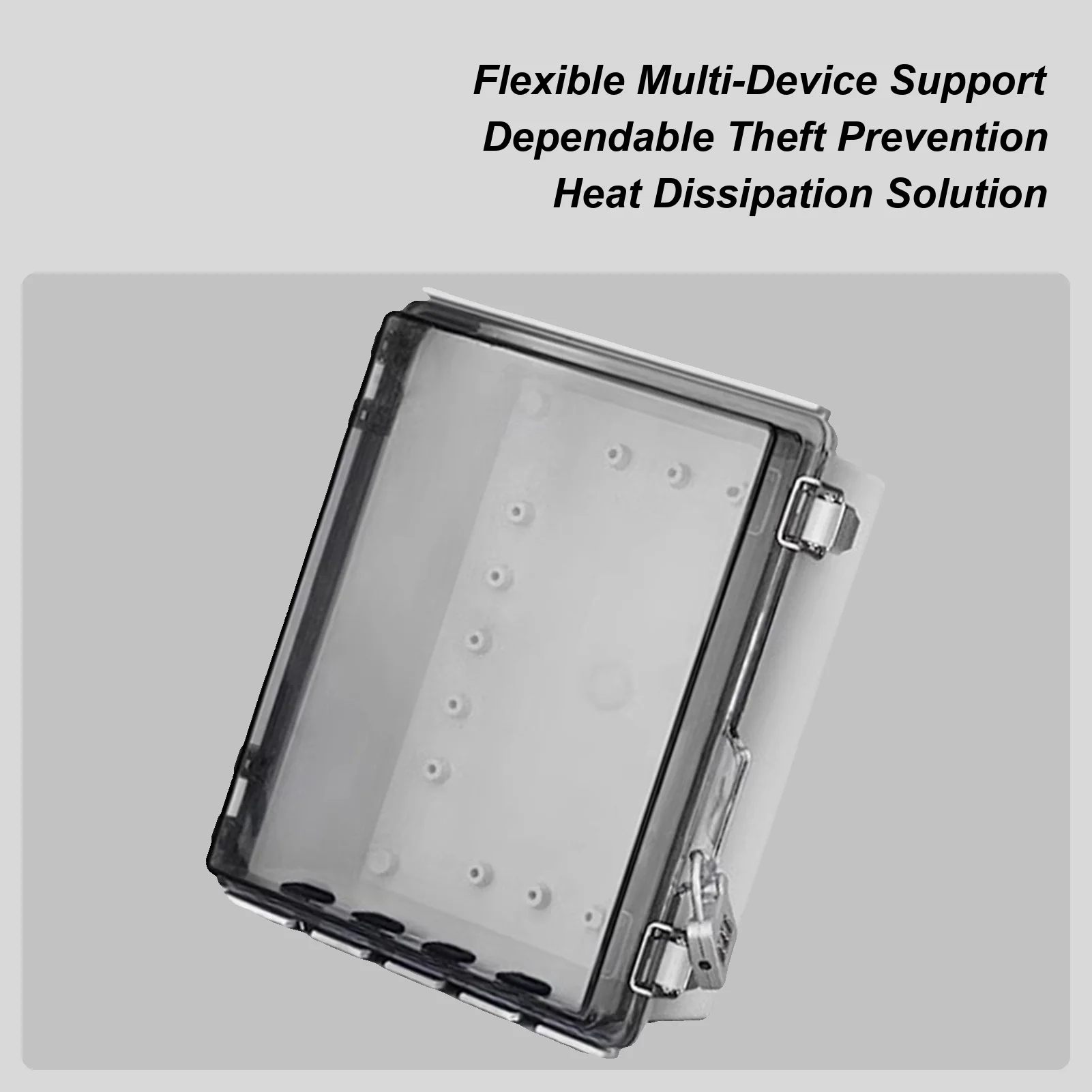 Outdoor Junction Box Clear Cover Electrical Project Enclosure Dustproof Case With Lock Protect Outlet Plug Power Strip
Outdoor Junction Box Clear Cover Electrical Project Enclosure Dustproof Case With Lock Protect Outlet Plug Power Strip