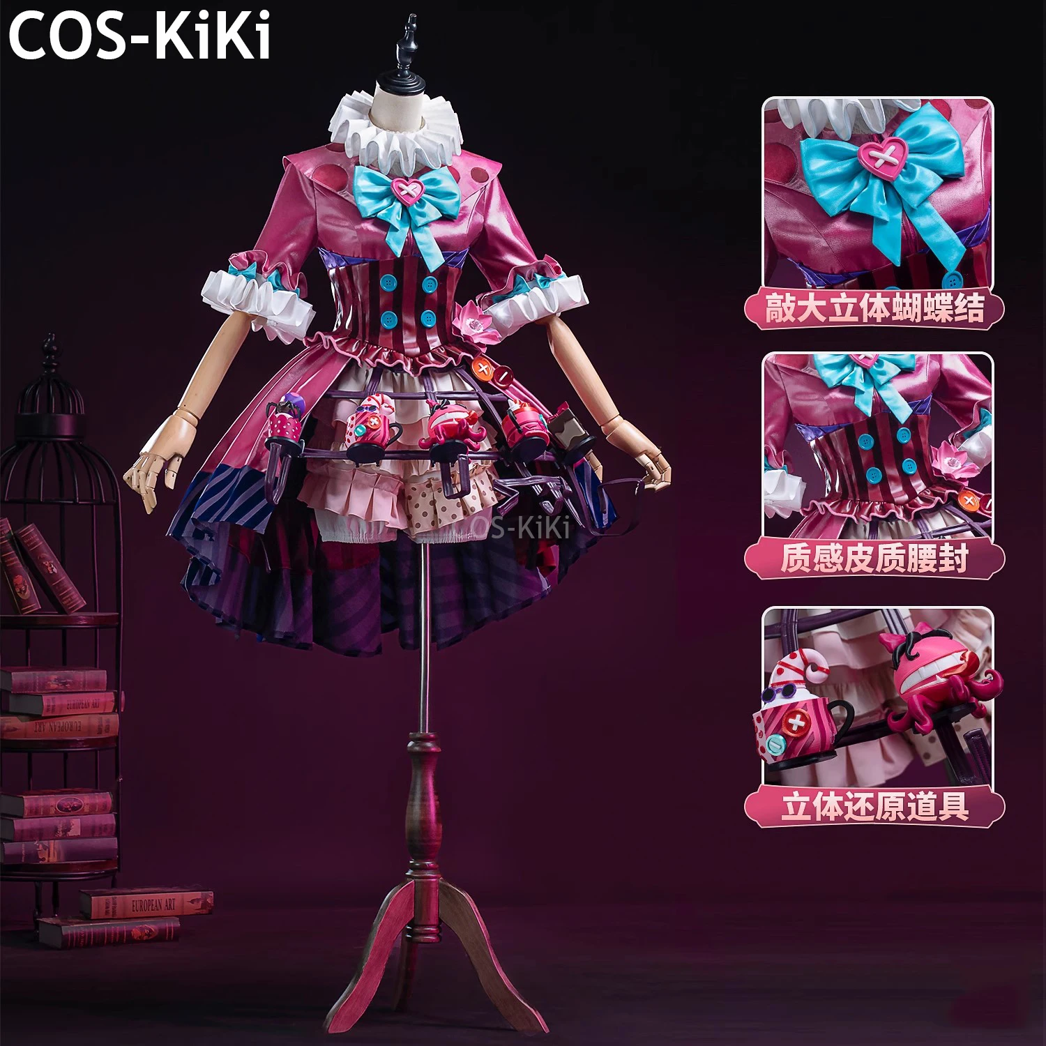 COS-KiKi Identity V Meteorologist Ms. Saucer Game Suit Elegant Lovely Dress Uniform Cosplay Costume Halloween Party Outfit Women
COS-KiKi Identity V Meteorologist Ms. Saucer Game Suit Elegant Lovely Dress Uniform Cosplay Costume Halloween Party Outfit Women
