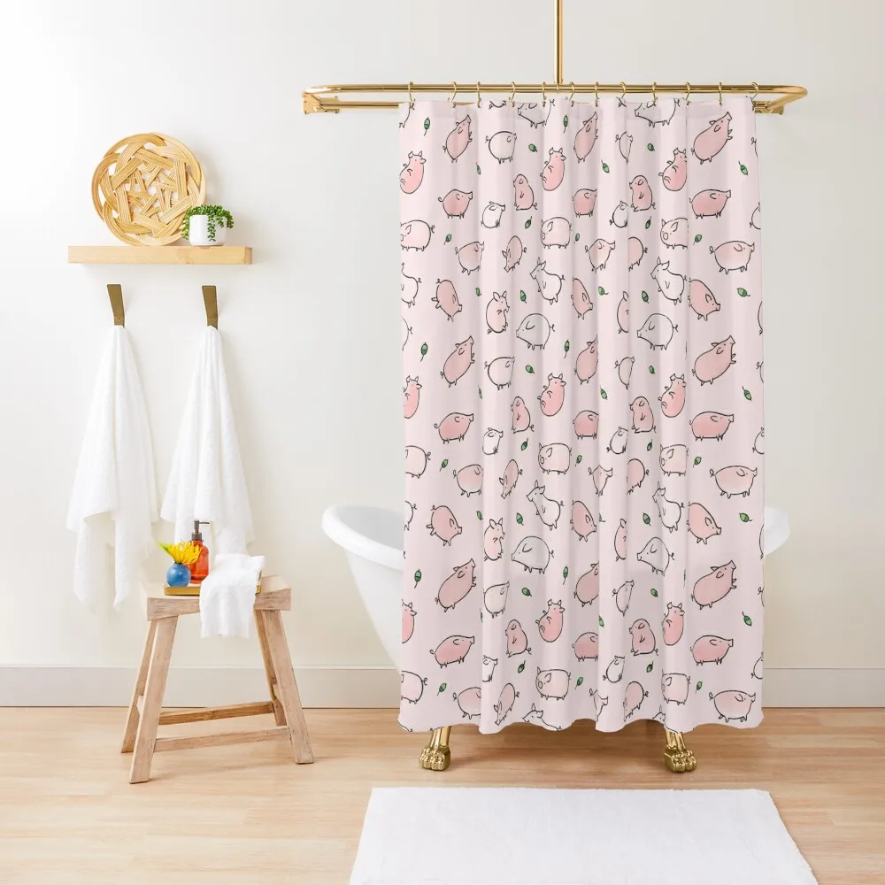 Pink Pigs with Green Acorns Shower Curtain Bathroom And Shower Products Shower Set Curtain
Pink Pigs with Green Acorns Shower Curtain Bathroom And Shower Products Shower Set Curtain