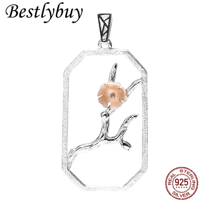 Creative 925 Silver Fashion Shell Flower Branch Hollow Square Pendant for Women Retro Simple High end Jewelry Gift
Creative 925 Silver Fashion Shell Flower Branch Hollow Square Pendant for Women Retro Simple High end Jewelry Gift