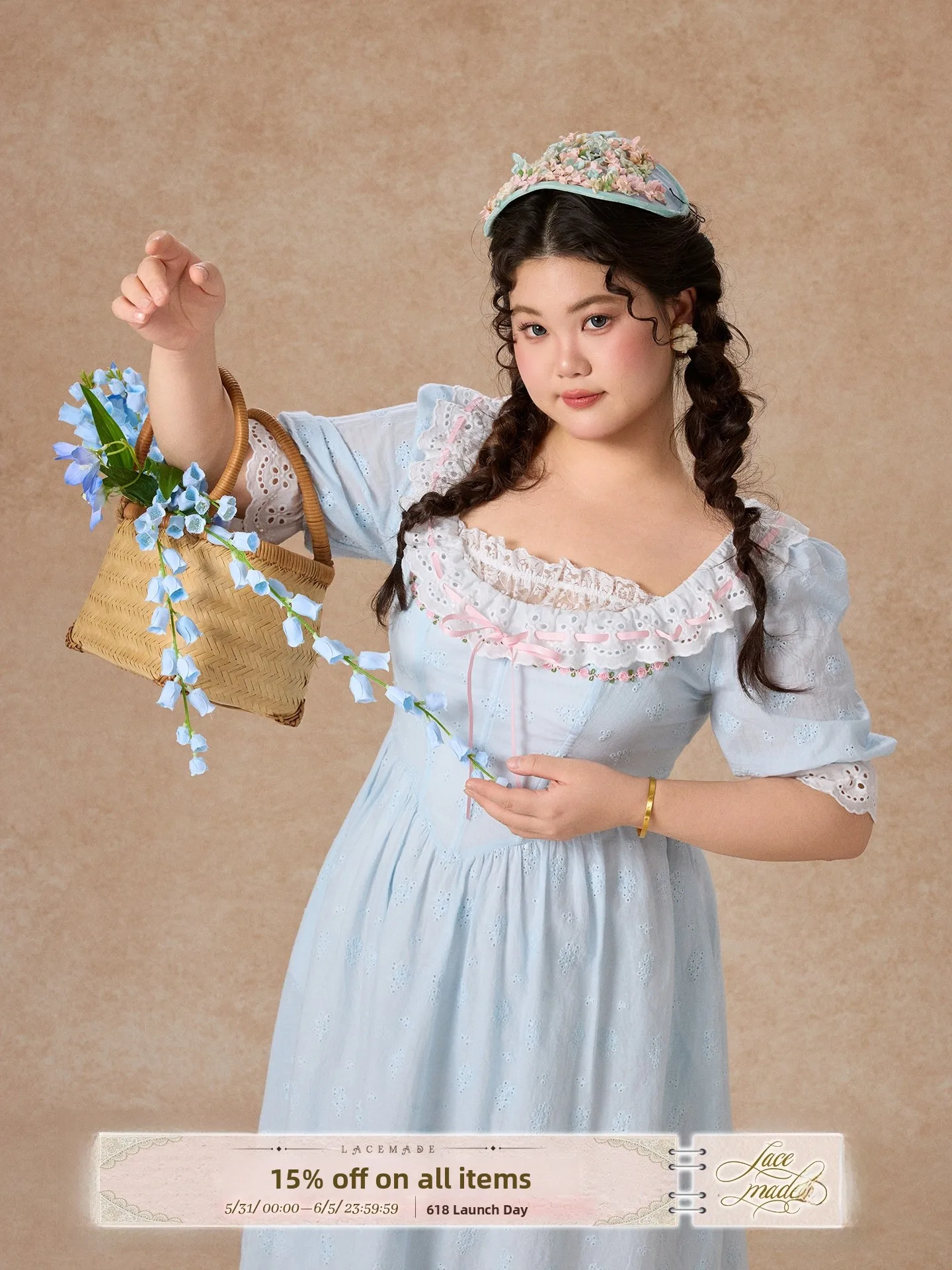 Blue Cotton Fishbone Waist Cinching Dress Large Size Women's Clothing Princess Style Country A-Line Long Dress
Blue Cotton Fishbone Waist Cinching Dress Large Size Women's Clothing Princess Style Country A-Line Long Dress