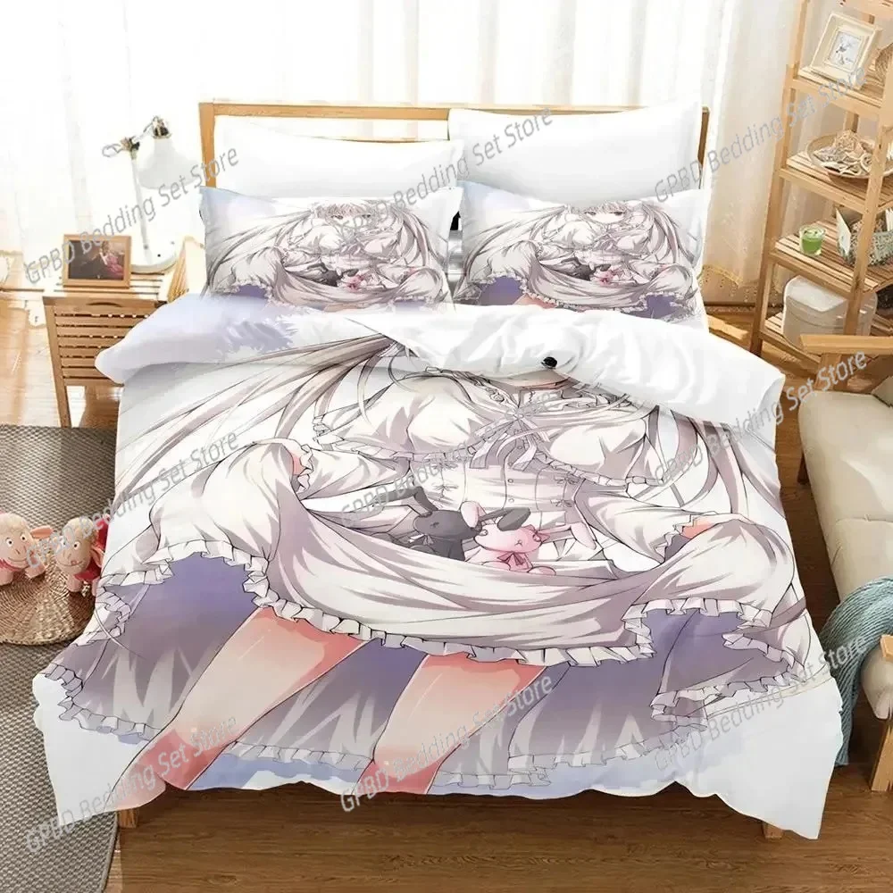 Anime Yosuga no Sora Kasugano Bedding Set Boys Girls Twin Queen Size Duvet Cover Pillowcase Bed Kids Adult Home Textileextile
Anime Yosuga no Sora Kasugano Bedding Set Boys Girls Twin Queen Size Duvet Cover Pillowcase Bed Kids Adult Home Textileextile