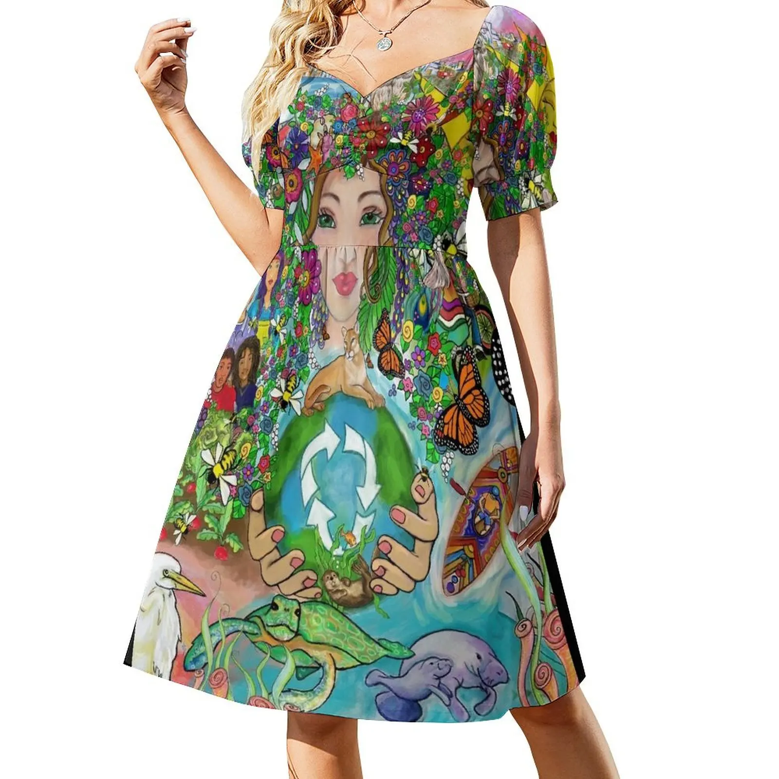Mother Earth/ Earth Day Short Sleeved Dress summer dress dresses for woman Dress
Mother Earth/ Earth Day Short Sleeved Dress summer dress dresses for woman Dress