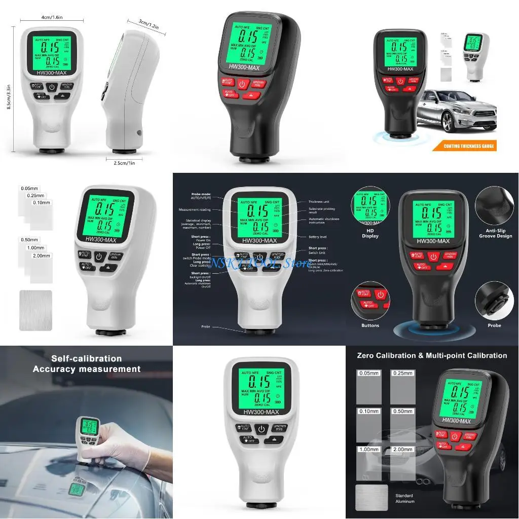 L8RC 0-2000UM Thickness Meter Paint Thickness Gauge FE Manual Paint Tool
L8RC 0-2000UM Thickness Meter Paint Thickness Gauge FE Manual Paint Tool