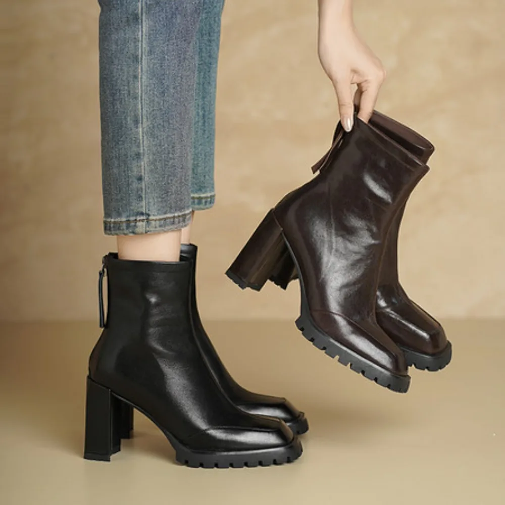 Новые женские короткие ботинки Зима 2025, с квадратным носком, на молнии сзади, на массивном каблуке, для офиса и дома
Новые женские короткие ботинки Зима 2025, с квадратным носком, на молнии сзади, на массивном каблуке, для офиса и дома