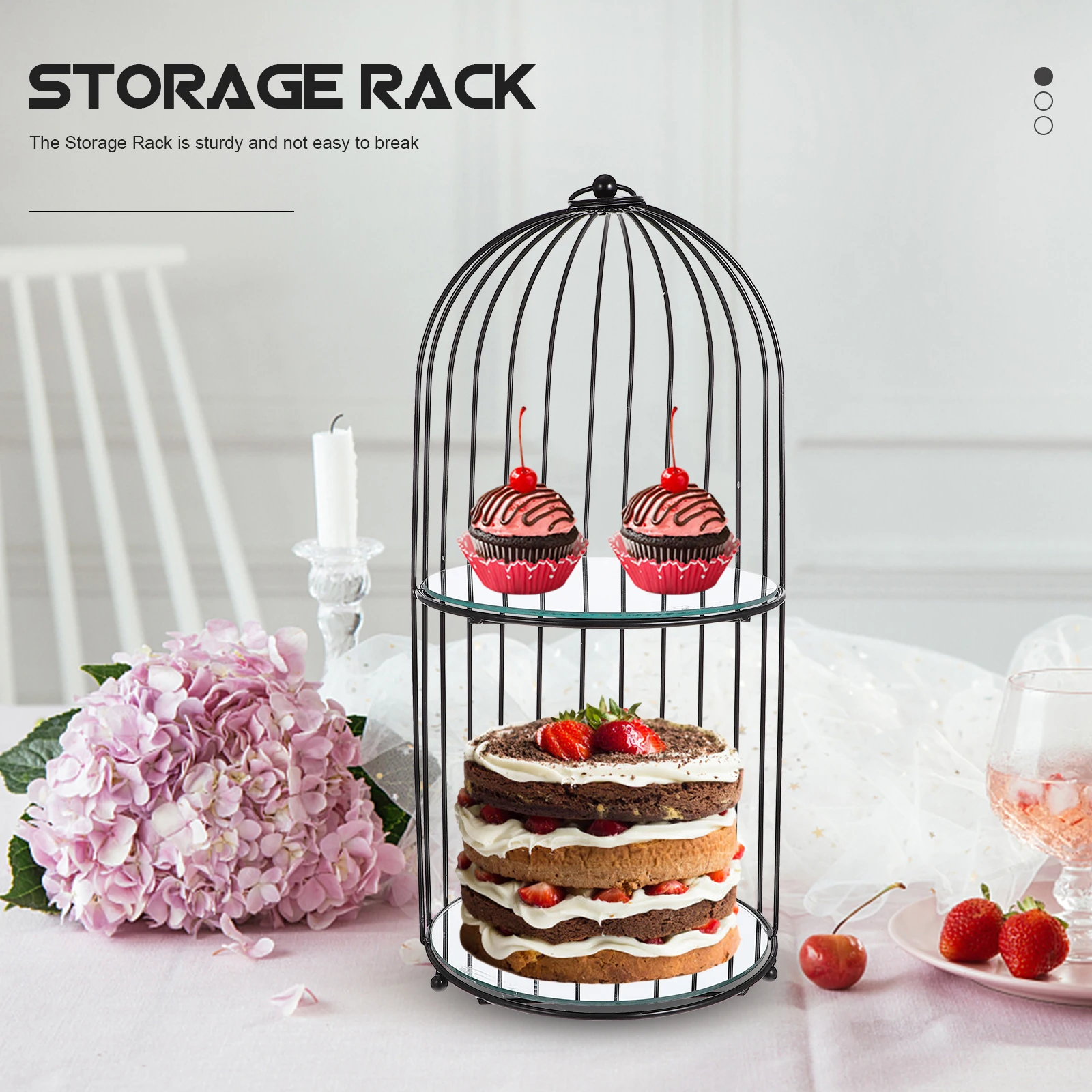 Wrought Iron Dessert Stand Bird Cage Display Birdcage Dressing Table Lipsticks Holder Stands Metal Shape Rack
Wrought Iron Dessert Stand Bird Cage Display Birdcage Dressing Table Lipsticks Holder Stands Metal Shape Rack