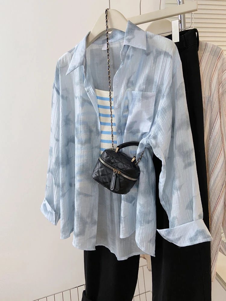 Sun Protection Women's irt 2024 New Summer Thin Cardigan Sle Sweet Loose Fit Long Sve Floral Chiffon Transparent Top
Sun Protection Women's irt 2024 New Summer Thin Cardigan Sle Sweet Loose Fit Long Sve Floral Chiffon Transparent Top