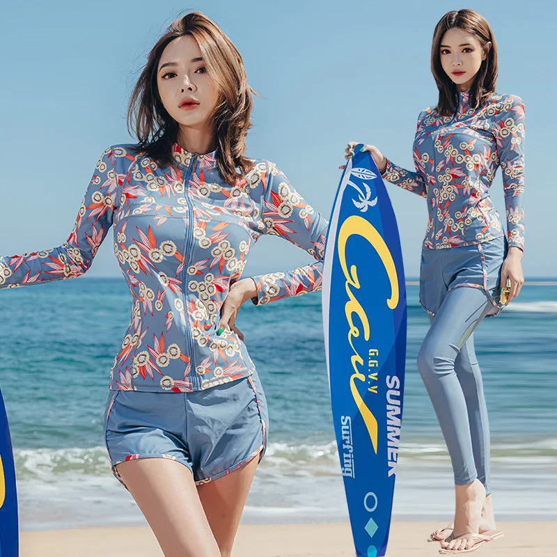 2022 New Women's Swimsuit, Split Flat-angle Long-sleeved Trousers Set, Four-piece Zipper, Thin Large Size Wholesale
2022 New Women's Swimsuit, Split Flat-angle Long-sleeved Trousers Set, Four-piece Zipper, Thin Large Size Wholesale