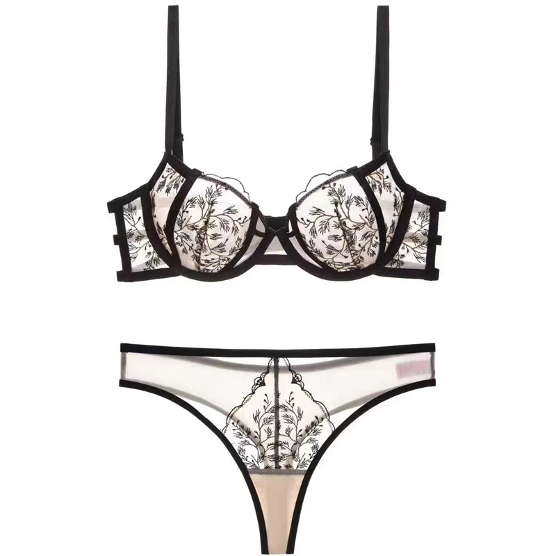 KUCLUT 70-85BCD Ultrathin Lace Underwear Sets Hollow Out Transparent Lingerie For Women Sexy Embroidery Push Up Bra Panties
KUCLUT 70-85BCD Ultrathin Lace Underwear Sets Hollow Out Transparent Lingerie For Women Sexy Embroidery Push Up Bra Panties