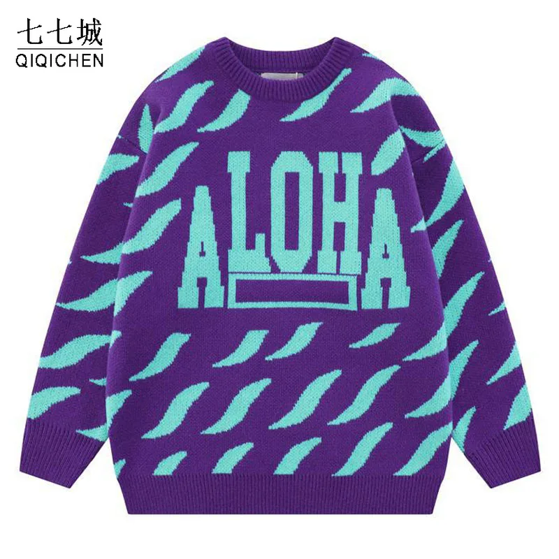 Vintage Streetwear Knitted Sweater Men Full Printed Letter Jacquard Oversize Pullovers Japanese Harajuku Casual Jumpers Unisex
Vintage Streetwear Knitted Sweater Men Full Printed Letter Jacquard Oversize Pullovers Japanese Harajuku Casual Jumpers Unisex