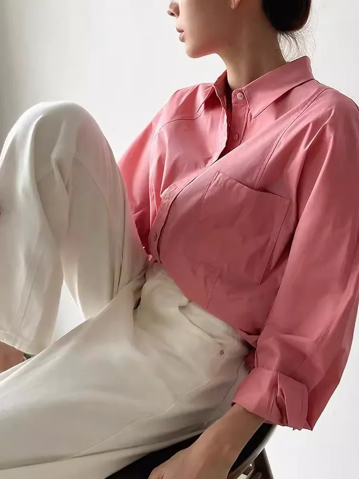 JANE 2025 Autumn Loose Women's Long Sve Pure Color irt Versatile Korean Sle Design Commute Faion Small
JANE 2025 Autumn Loose Women's Long Sve Pure Color irt Versatile Korean Sle Design Commute Faion Small