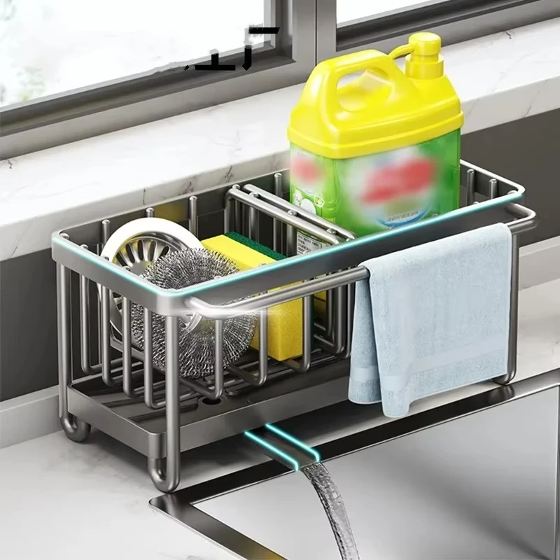 Carbon Steel Drainage Kitchen Organiser Cleaning Cloth Sponge Basket Integrated Shelf Sink Rustproof Organiser
Carbon Steel Drainage Kitchen Organiser Cleaning Cloth Sponge Basket Integrated Shelf Sink Rustproof Organiser