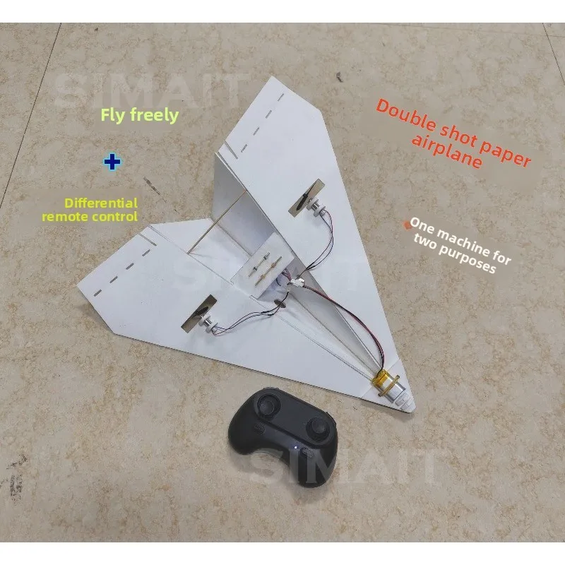 Remote Control Double-engine Differential Paper Plane DIY Manual Assembly Model Aircraft, Manual Technology Experiment Assembly
Remote Control Double-engine Differential Paper Plane DIY Manual Assembly Model Aircraft, Manual Technology Experiment Assembly