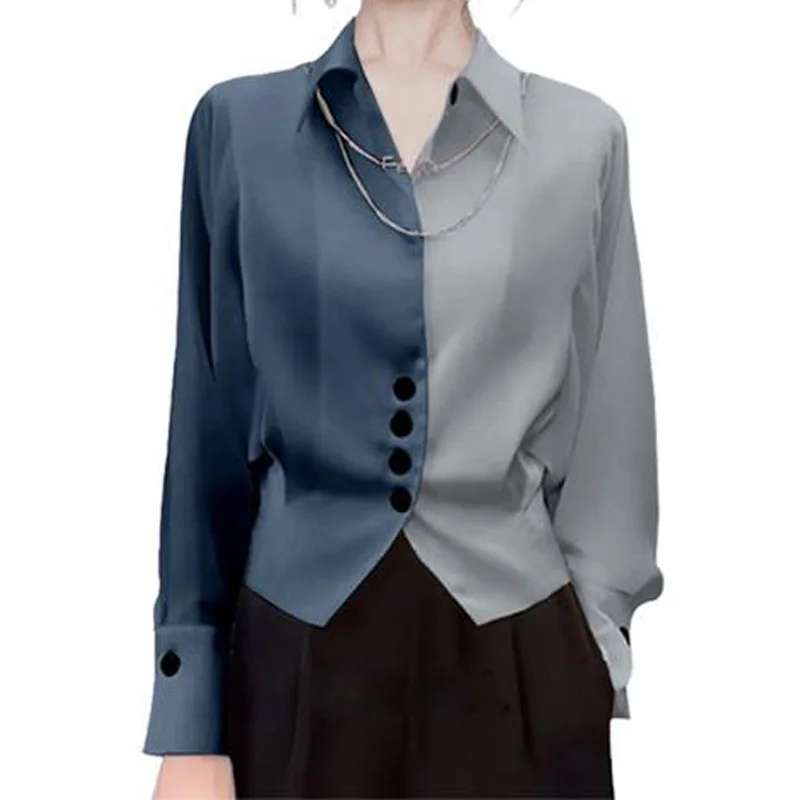 Fashion Women's Clothing Irregular Tops Spring Autumn Office Lady Interior Lapping Ladies Solid Color Shirts 2024 New Blouses
Fashion Women's Clothing Irregular Tops Spring Autumn Office Lady Interior Lapping Ladies Solid Color Shirts 2024 New Blouses