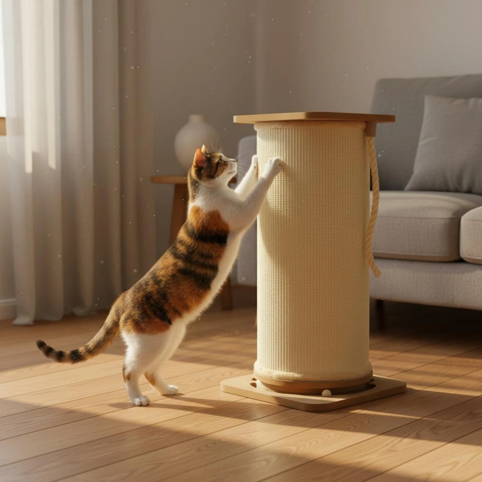Extra Tall Feline Scratching Post Wear-Resistant Sisal Scratch Post Vertical Feline Scratch Post No Shedding Pet Furniture Large
Extra Tall Feline Scratching Post Wear-Resistant Sisal Scratch Post Vertical Feline Scratch Post No Shedding Pet Furniture Large