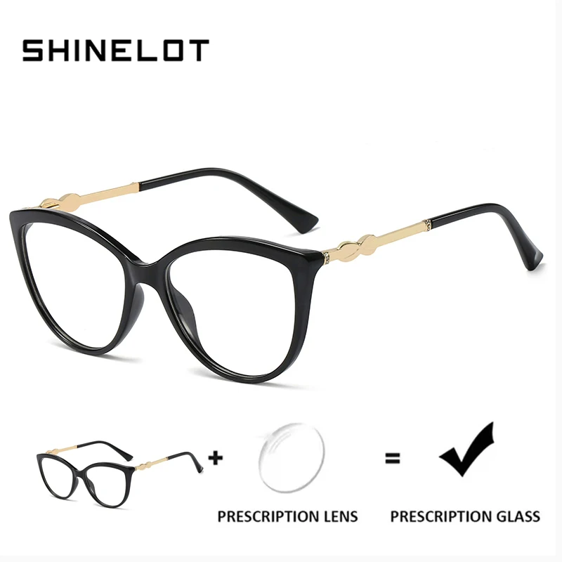 SHINELOT 92380 Women Prescription Myopia Eyewear Cat Eye Frame Glasses Anti Blue Light Optical Eye Protecting Eyeglasses
SHINELOT 92380 Women Prescription Myopia Eyewear Cat Eye Frame Glasses Anti Blue Light Optical Eye Protecting Eyeglasses