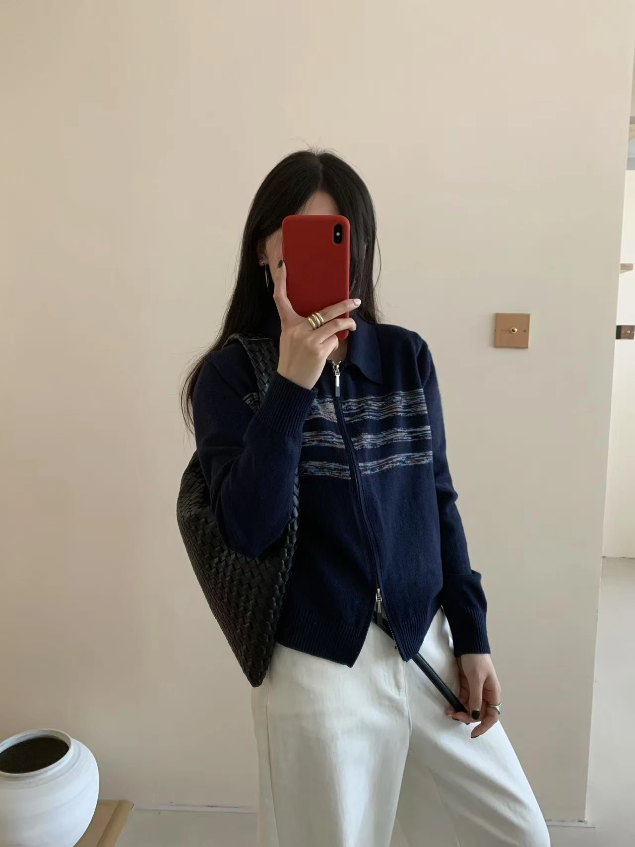 Double Zipper Color Block Knitwear Cardigan Women's Loose Fashionable Top Spring Autumn New Design Sensation Knitted Coat
Double Zipper Color Block Knitwear Cardigan Women's Loose Fashionable Top Spring Autumn New Design Sensation Knitted Coat