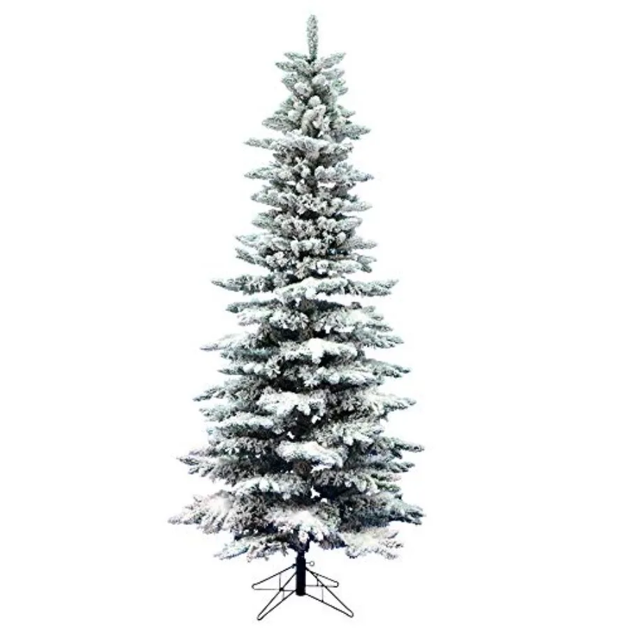 Artificial 6.5' x 39 Unlit Flocked Utica Fir Christmas Tree with 744 PVC Tips - Snowy Winter Wonderland Flocked Tree for Snowma
Artificial 6.5' x 39 Unlit Flocked Utica Fir Christmas Tree with 744 PVC Tips - Snowy Winter Wonderland Flocked Tree for Snowma
