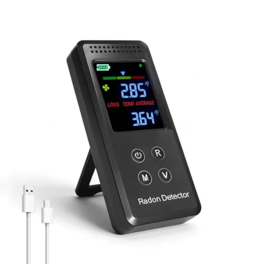 Portable Radon Detector Rechargeable Radon Test Kit for Home with High-Precision Sensor Real-Time Monitoring Short and Long-Ter
Portable Radon Detector Rechargeable Radon Test Kit for Home with High-Precision Sensor Real-Time Monitoring Short and Long-Ter