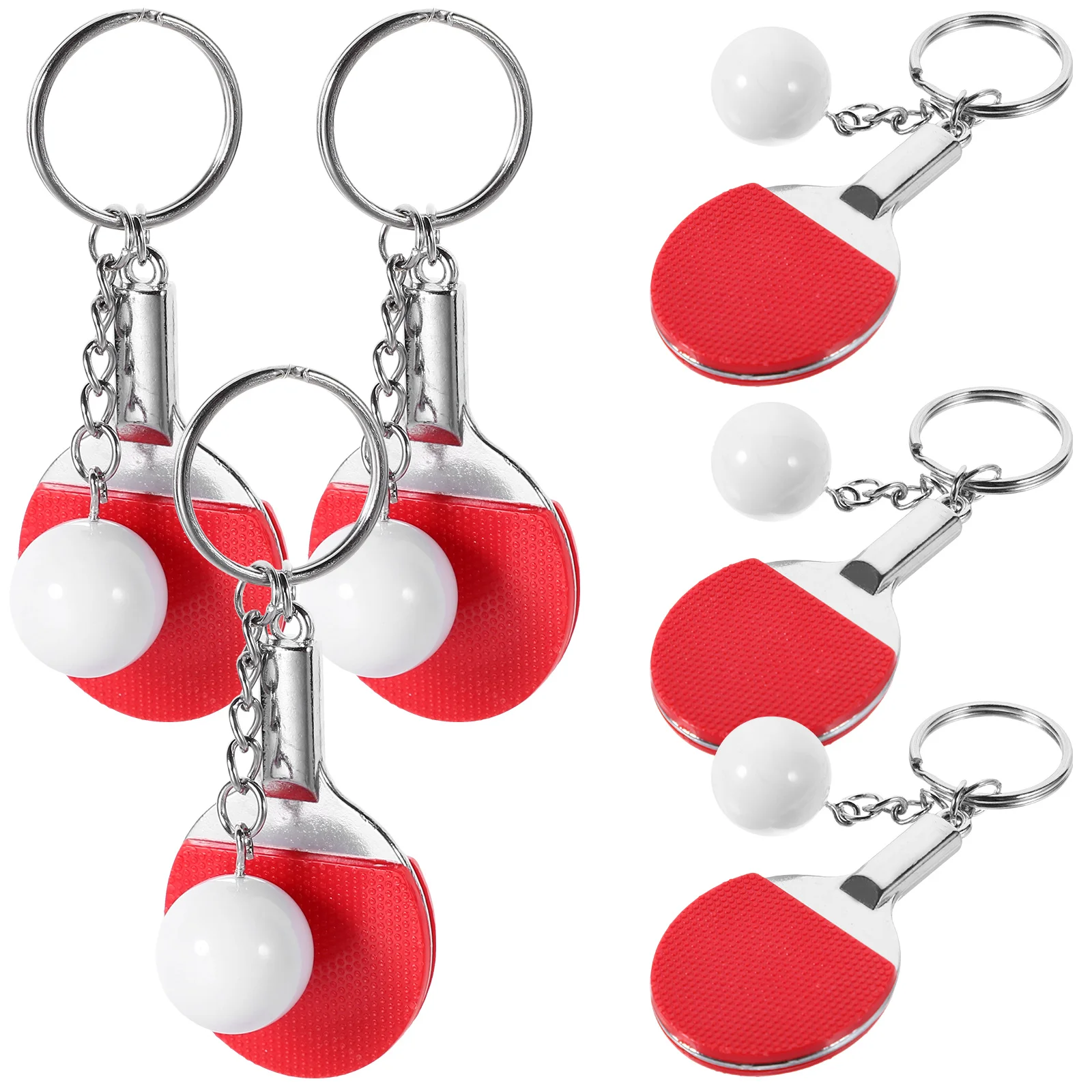 Sports Themed Keychains Table Tennis Ball Bag Pendant Gift Sporting Goods Simulated Racket (red) 6pcs Fob Women Metal Miss
Sports Themed Keychains Table Tennis Ball Bag Pendant Gift Sporting Goods Simulated Racket (red) 6pcs Fob Women Metal Miss
