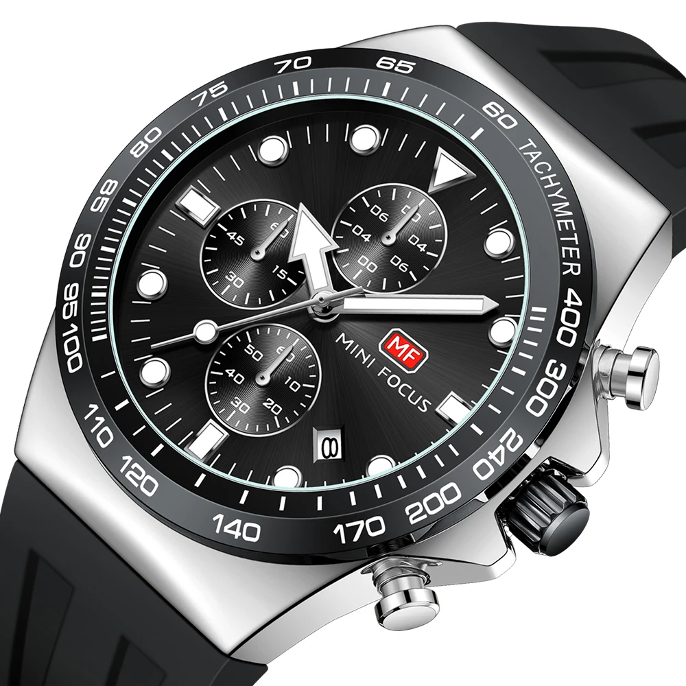 MINI FOCUS High Quality Men Watches Multifunctional Chronograph Luminous Hands 30m Waterproof Silicone Strap Original Man Watch
MINI FOCUS High Quality Men Watches Multifunctional Chronograph Luminous Hands 30m Waterproof Silicone Strap Original Man Watch
