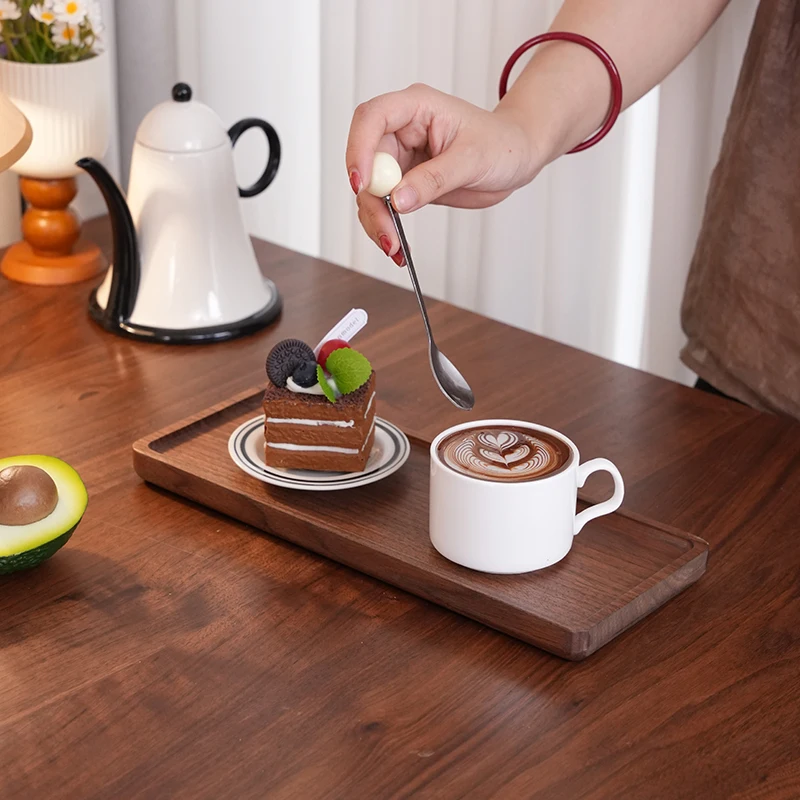 Black Walnut Wood Tray Rectangular Household Tea Tray Fruit Plate High Value Wood Dinner Plate
Black Walnut Wood Tray Rectangular Household Tea Tray Fruit Plate High Value Wood Dinner Plate