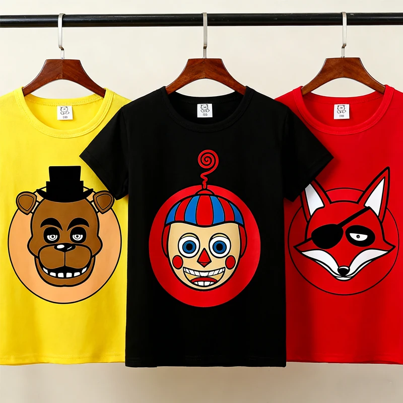 Five Nights At Freddys Kids T Shirt Camiseta Clothing Boy Girl Cotton T-shirt Baby Clothes Comfortable Base Shirt Anime Costume
Five Nights At Freddys Kids T Shirt Camiseta Clothing Boy Girl Cotton T-shirt Baby Clothes Comfortable Base Shirt Anime Costume