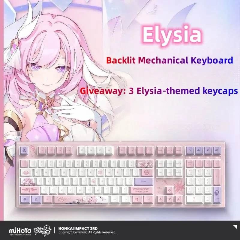Механическая клавиатура с подсветкой для Аниме игры Honkai Impact 3 COSPLAY Elysia HERRSCHER OF HUMAN:EGO
Механическая клавиатура с подсветкой для Аниме игры Honkai Impact 3 COSPLAY Elysia HERRSCHER OF HUMAN:EGO