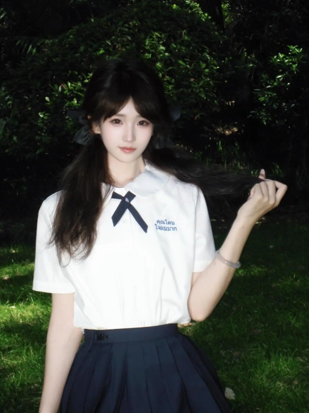 Thai Land School Uniform JK Uniform Shirt Photography Couple Shot DK Top College Style Class Uniform Set Women's Shirt
Thai Land School Uniform JK Uniform Shirt Photography Couple Shot DK Top College Style Class Uniform Set Women's Shirt