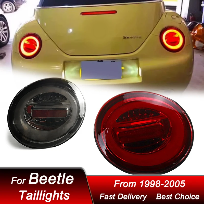 Поп-автомобильные задние фонари для Volkswagen VW Beetle 1998-2005, новый стиль, полностью светодиодный задний фонарь, динамический указатель поворота, задний фонарь в сборе
Поп-автомобильные задние фонари для Volkswagen VW Beetle 1998-2005, новый стиль, полностью светодиодный задний фонарь, динамический указатель поворота, задний фонарь в сборе