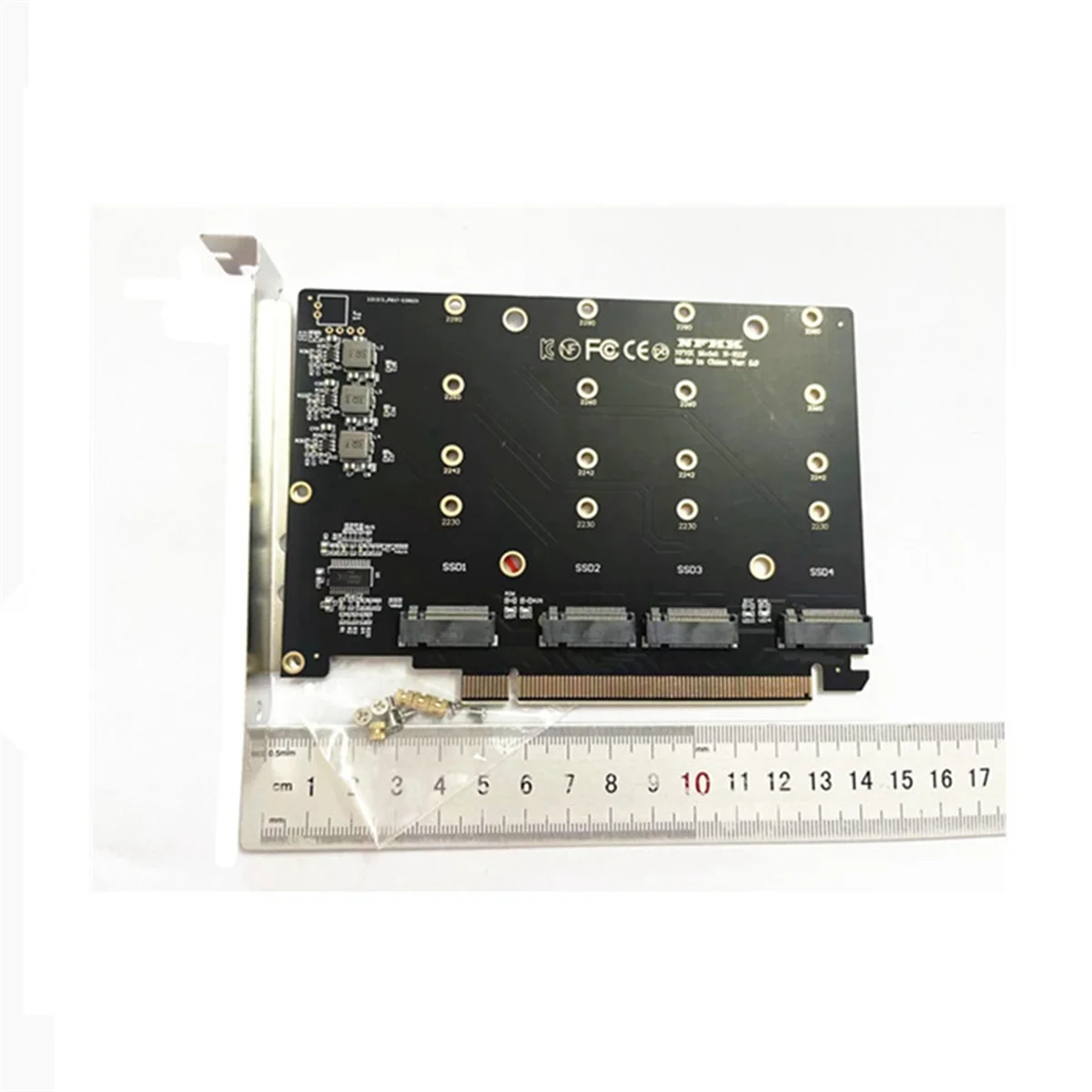 SuperDeals PCIe 4.0 X16 Карта адаптера жесткого диска 4 NVMe M.2 SSD-массив Многофункциональный удобный адаптер для карты со слотом VROC
SuperDeals PCIe 4.0 X16 Карта адаптера жесткого диска 4 NVMe M.2 SSD-массив Многофункциональный удобный адаптер для карты со слотом VROC