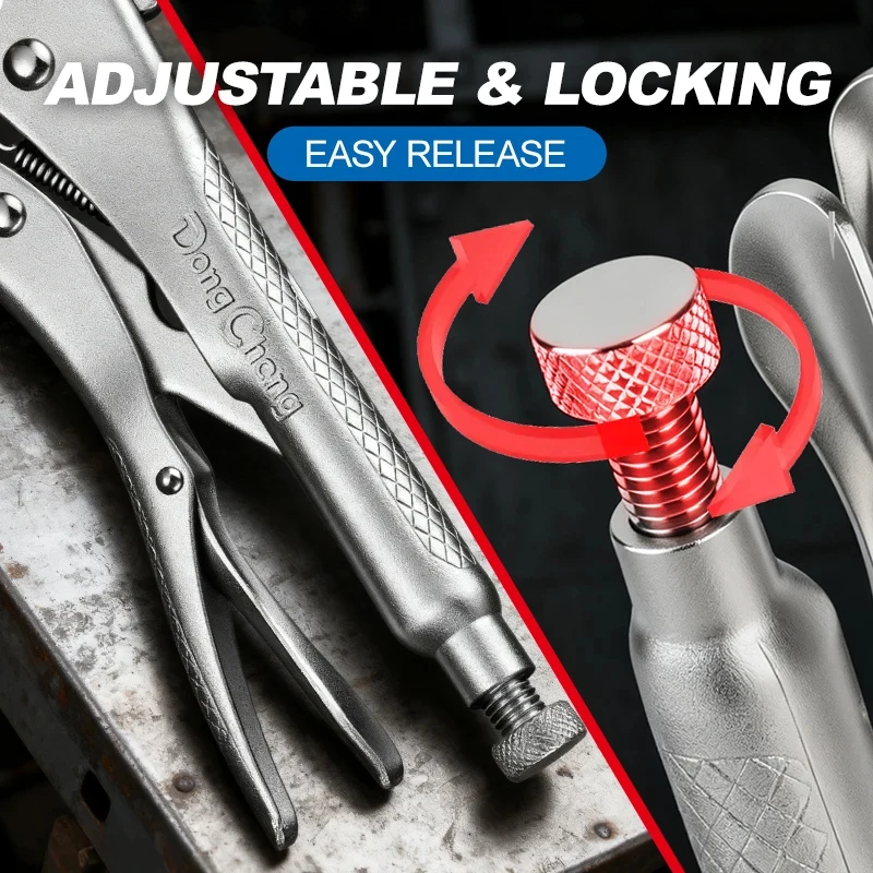 Heavy Duty Locking Pliers Adjustable Metal Face Clamp Multifunctional Pressure Pliers for Woodworking Welding Repairs
Heavy Duty Locking Pliers Adjustable Metal Face Clamp Multifunctional Pressure Pliers for Woodworking Welding Repairs